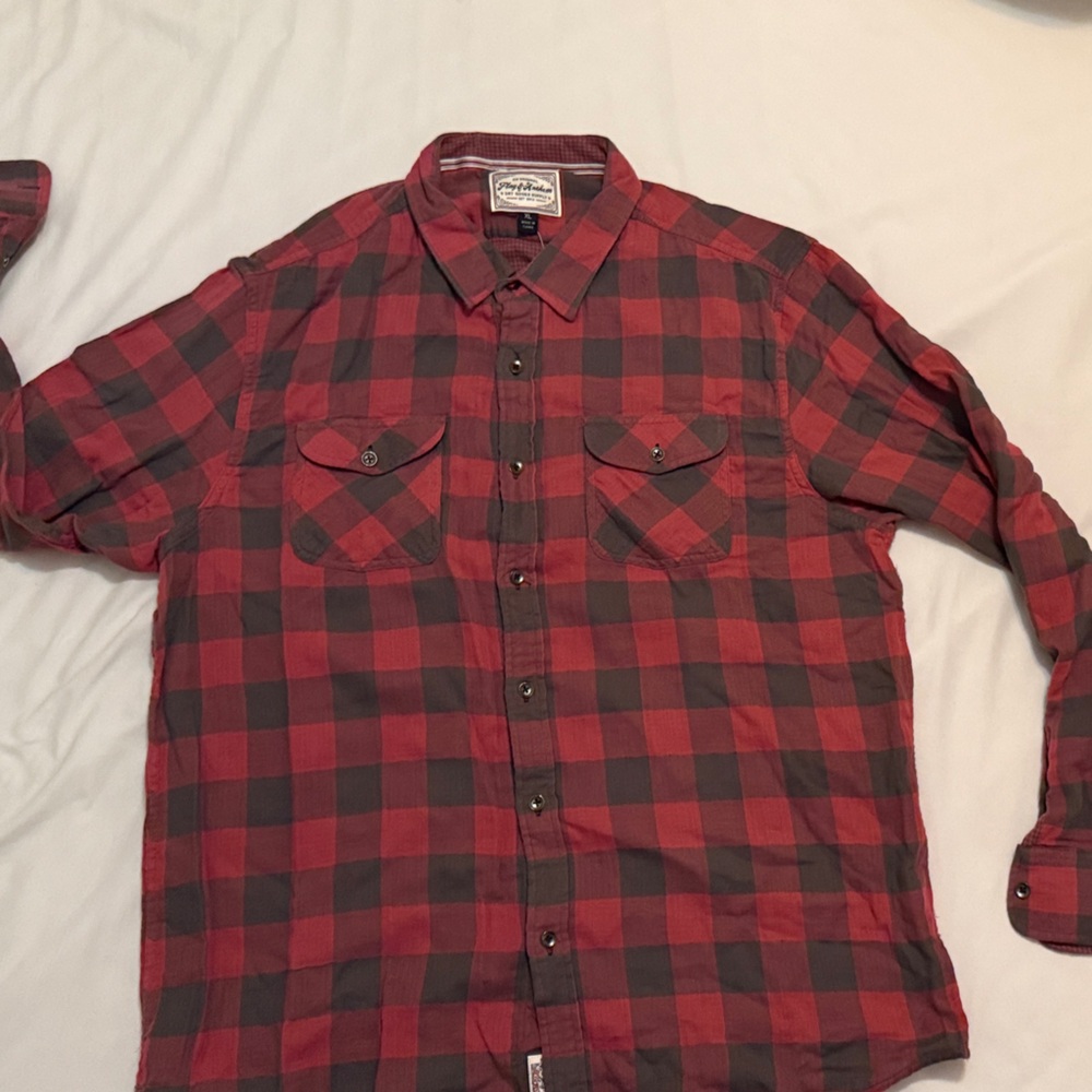 Classic Red and Black Checkered Men's Shirt